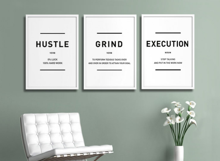"Hustle Grind Execution"
