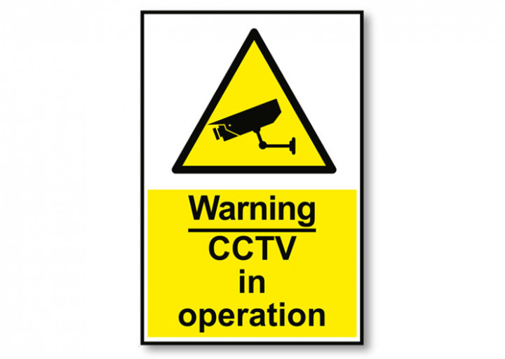 Sign CCTV - 5x10inch