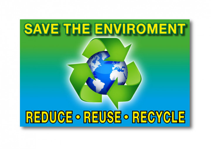 Save Environment Sign - 5x10inch