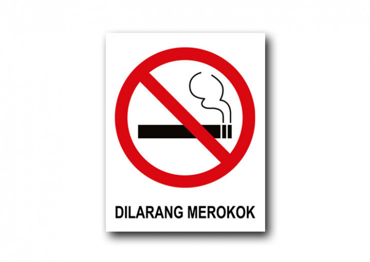 No Smoking Sign 40cm x 50cm  - PVC Board 3mm 