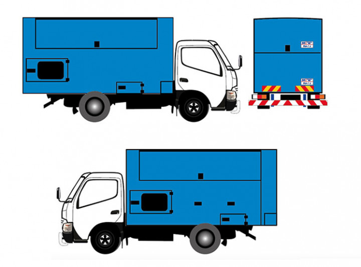 box truck sticker wrap 1ton