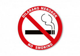 No Smoking Sign 15cm x 15cm - Sticker