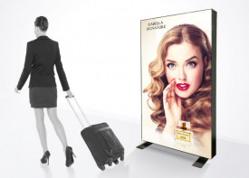 Free Standing Fabric Lightbox 100cm x 200cm (160mm Double-Sided White)