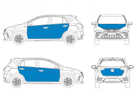 Car Medium Size - Partial Wrap