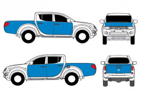 Pickup Truck - Partial Wrap
